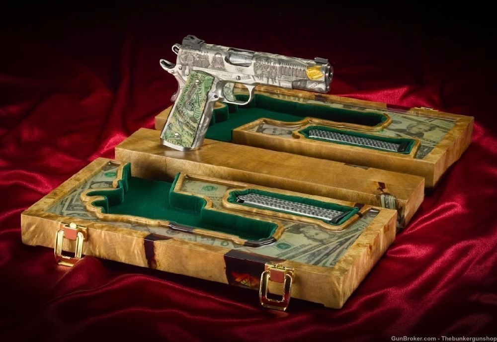 RARE! 1 OF 1 NIGHTHAWK CUSTOM MODEL WALL STREET ENGRAVED 1911 .45 ACP-img-8