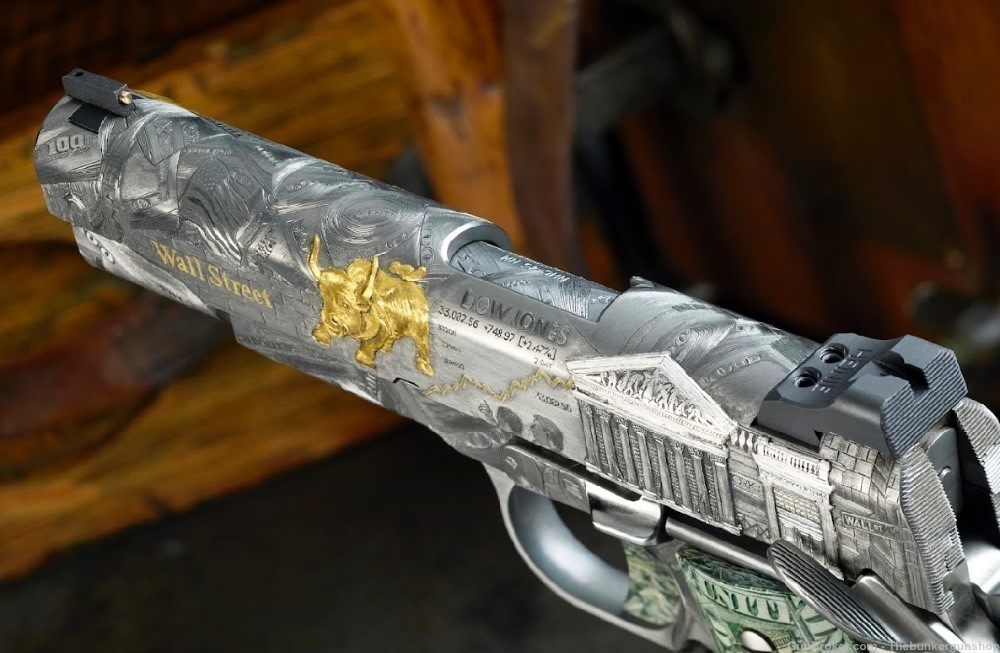 RARE! 1 OF 1 NIGHTHAWK CUSTOM MODEL WALL STREET ENGRAVED 1911 .45 ACP-img-13