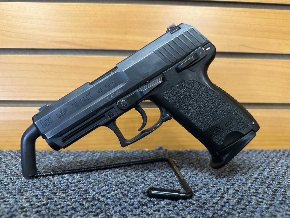 Heckler & Koch USP45 Compact 3.78" Barrel w/ Case & 2 (8) Rd Mags-img-1