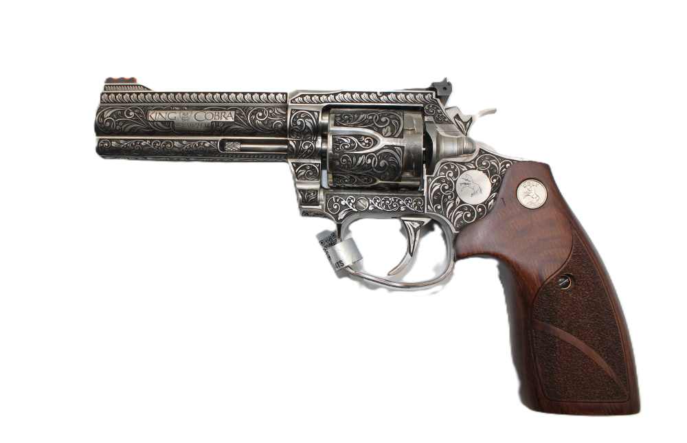 NICE! Colt King Cobra Trarget .357 Mag Custon Scroll Engraving -img-1