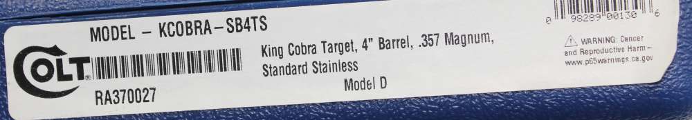 NICE! Colt King Cobra Trarget .357 Mag Custon Scroll Engraving -img-16