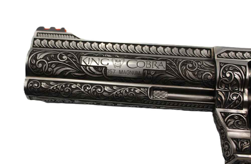 NICE! Colt King Cobra Trarget .357 Mag Custon Scroll Engraving -img-2