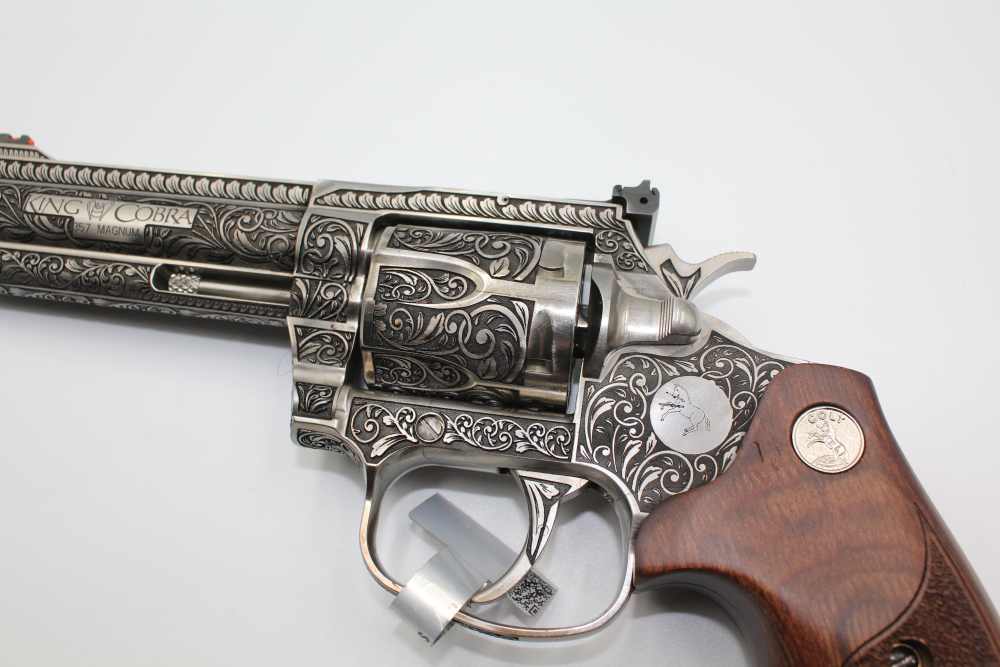 NICE! Colt King Cobra Trarget .357 Mag Custon Scroll Engraving -img-5