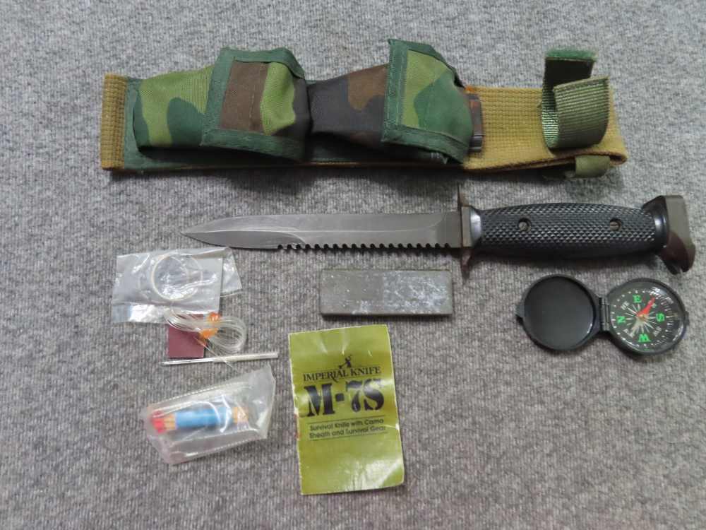 4-KNIVES; 2 IMPERIAL SURVIVAL-TRADITIONAL KNIFE FROM CRETE, SHORT MACHETE-img-18