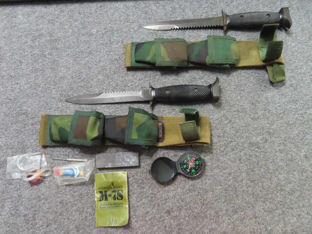 4-KNIVES; 2 IMPERIAL SURVIVAL-TRADITIONAL KNIFE FROM CRETE, SHORT MACHETE-img-11