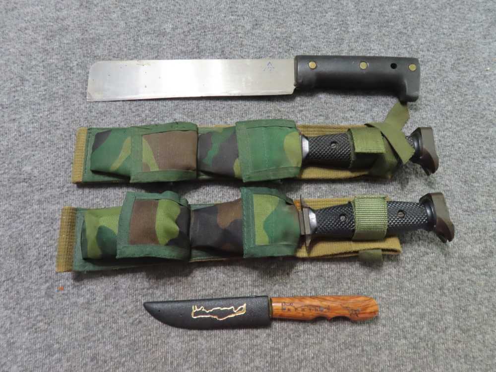 4-KNIVES; 2 IMPERIAL SURVIVAL-TRADITIONAL KNIFE FROM CRETE, SHORT MACHETE-img-35