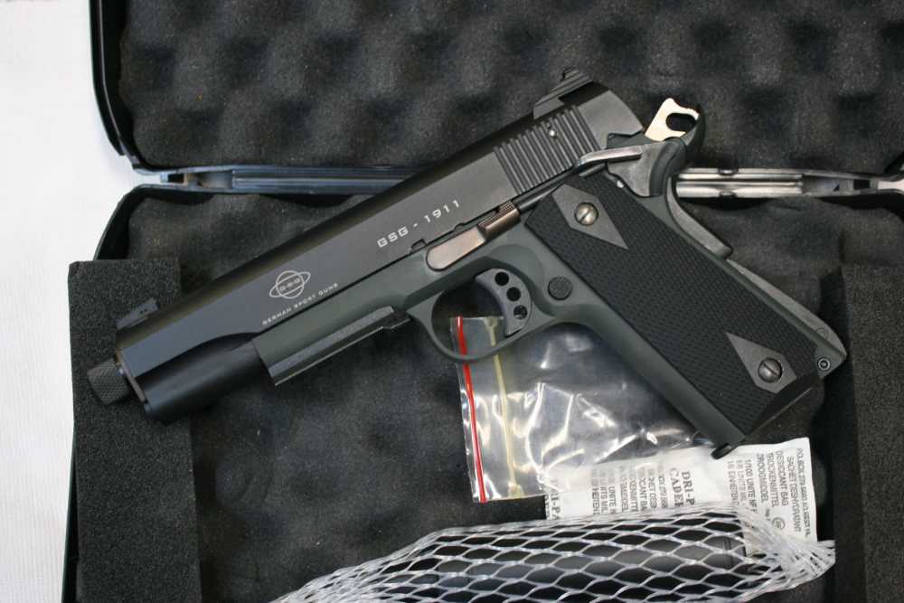 GSG (German Sports Guns) 1911 w/ Rail. Fax Suppressor, Gemtech Supp Adp.-img-1