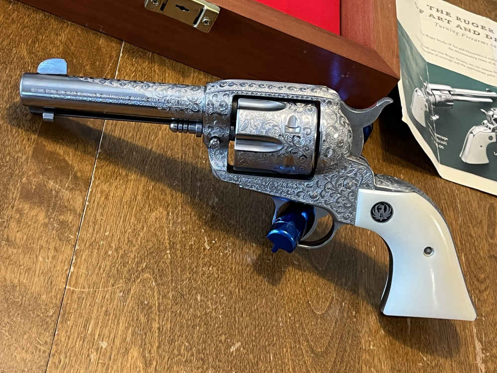 Ruger Vaquero 45LC Level 3 Hand Engraved HOLY GRAIL NEW UNFIRED! (2-275)-img-1