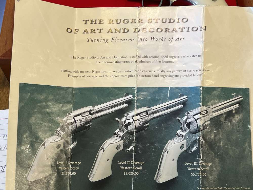 Ruger Vaquero 45LC Level 3 Hand Engraved HOLY GRAIL NEW UNFIRED! (2-275)-img-26