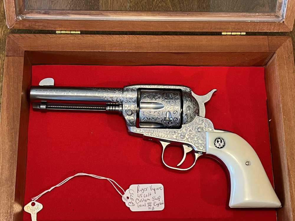 Ruger Vaquero 45LC Level 3 Hand Engraved HOLY GRAIL NEW UNFIRED! (2-275)-img-0