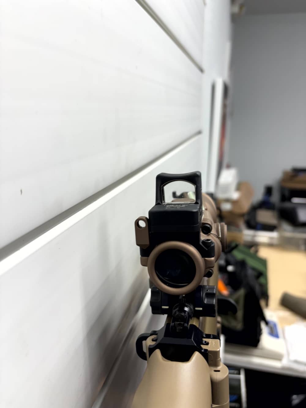 FN SCAR with Trijicon ACOG and Trijicon red dot, rails and brake VG Cond.-img-4