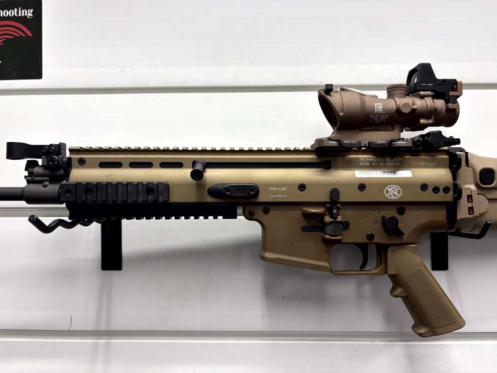 FN SCAR with Trijicon ACOG and Trijicon red dot, rails and brake VG Cond.-img-14