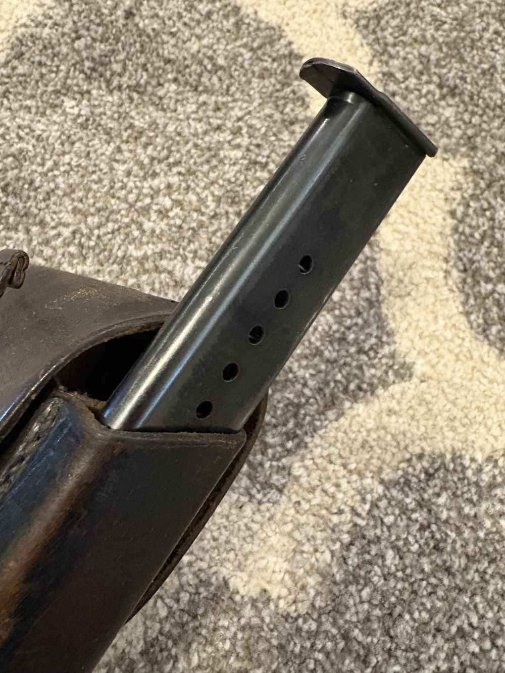 Walther P1 9mm 5" Blued Service Pistol w/ service holster & 2nd Mag -img-17