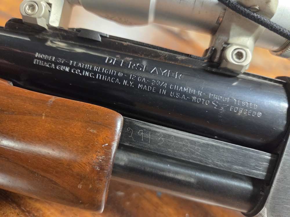Ithaca Model 37 Featherlite Deerslayer 20" 12ga 1974 Prod C&R -img-38