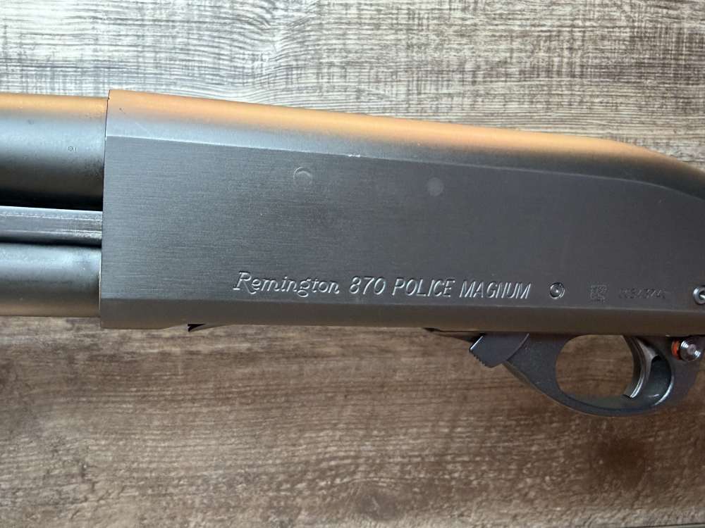 Remington 870 Police Magnum (18.5") Police/LE trade in- nice cond! -img-3