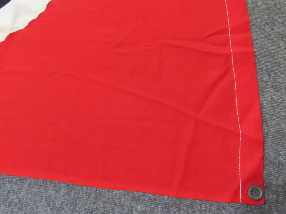 WWII GERMAN VEHICLE FLAG WITH GROMMETS IN ALL 4 CORNERS-img-9