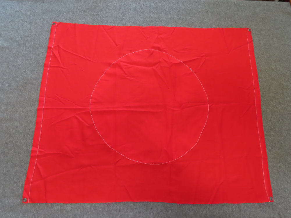 WWII GERMAN VEHICLE FLAG WITH GROMMETS IN ALL 4 CORNERS-img-12