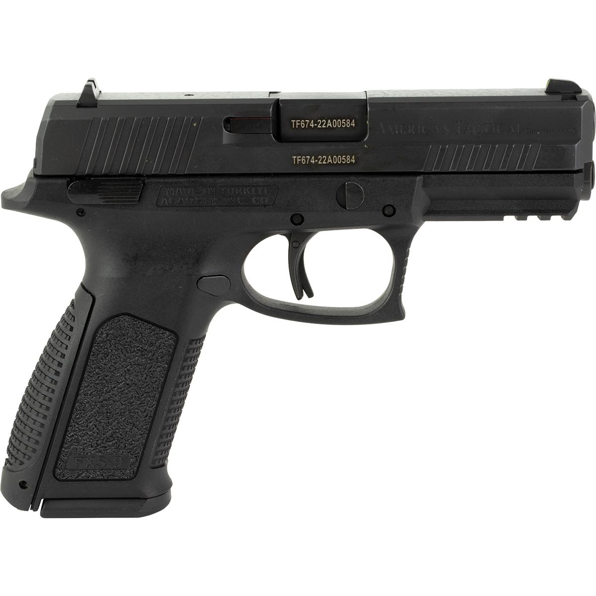 ATI HGA FXS9 9mm Handgun - 4.1" Barrel, 10-Round Capacity, Black-img-0
