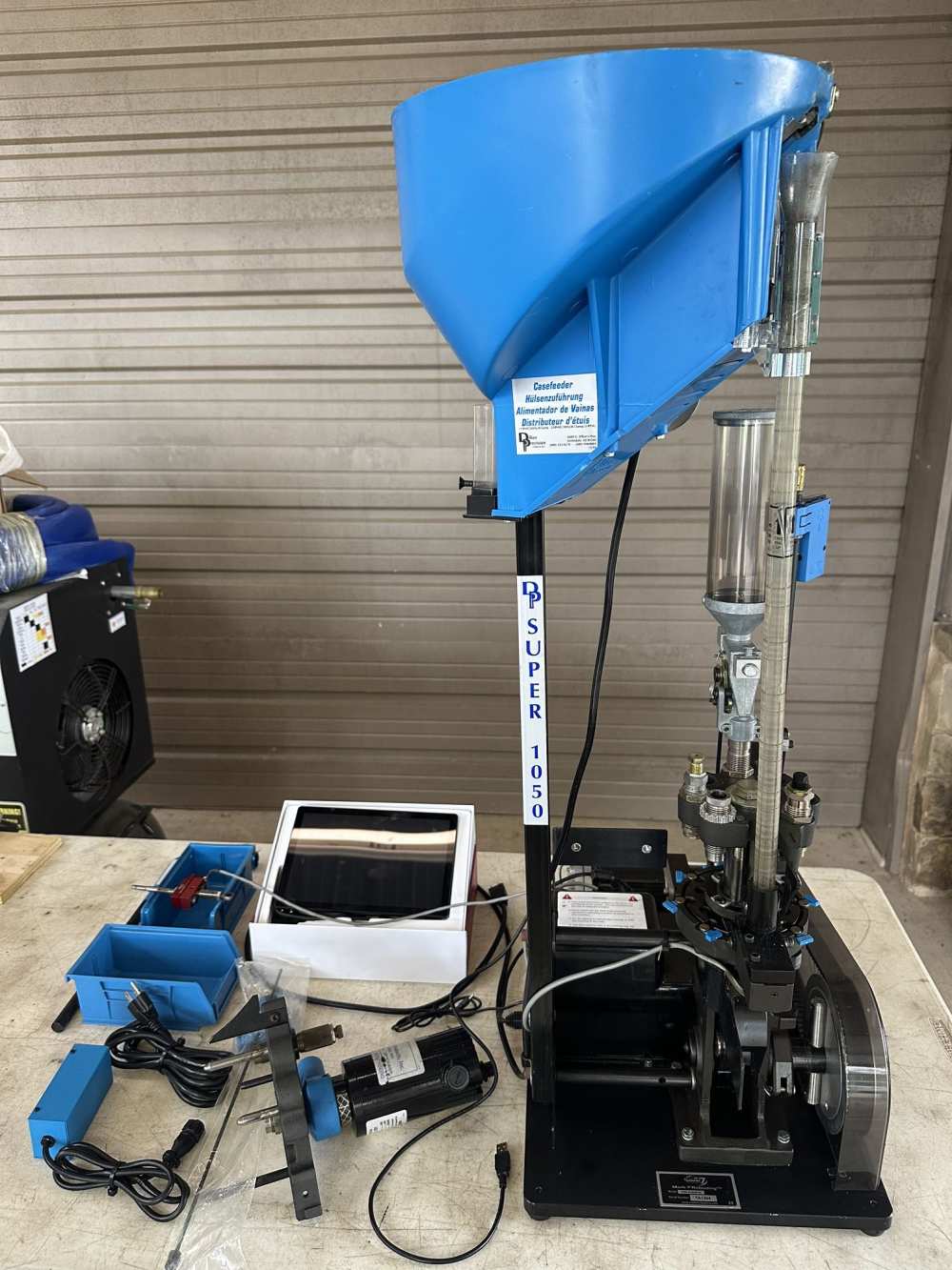 Dillon Super 1050 Reloading Press Mark 7 Auto Drive, RT1500, Tool Heads-img-0