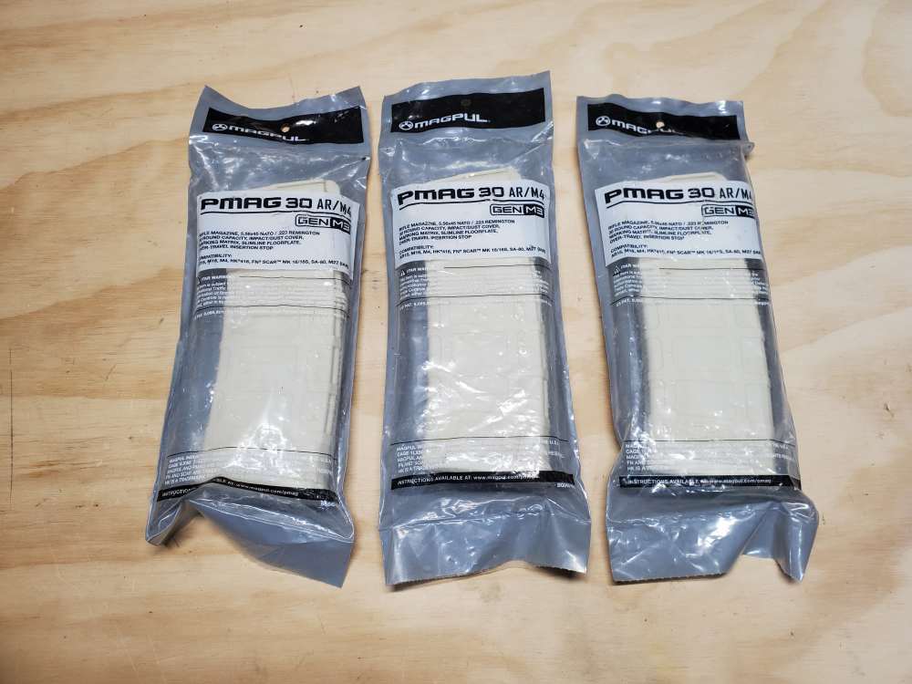 Sand Color 5.56mm Magpul M3 30rd Pmag 3 Pack-img-0