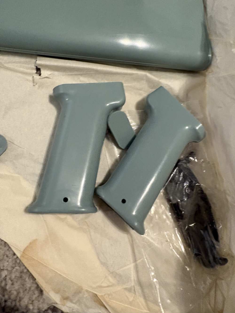 FEG Hungarian AK-47 complete blue stock set w/ 2 pistol grips NOS-img-1