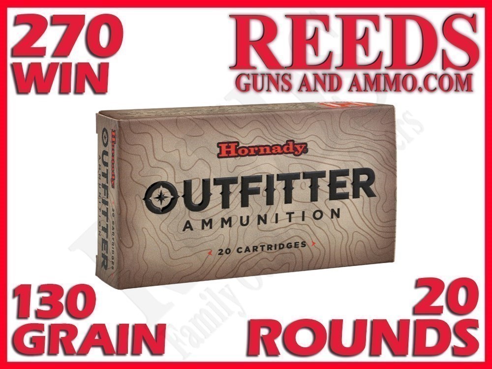 Hornady Outfitter CX Copper Alloy 270 Win 130 Grain 20rds 805294-img-0