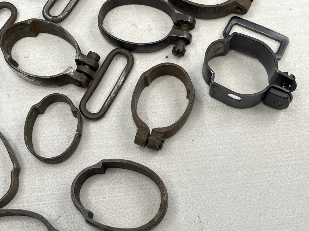 Large lot of surplus rifle barrel bands Mauser military resale gunsmithing-img-6
