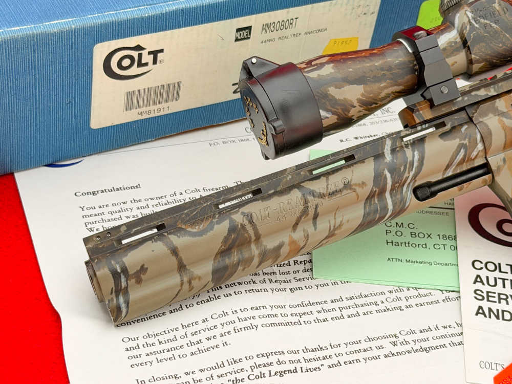 1995 Colt Anaconda Realtree Camo 8" .44 Magnum Scoped - 100% NOS & COMPLETE-img-3