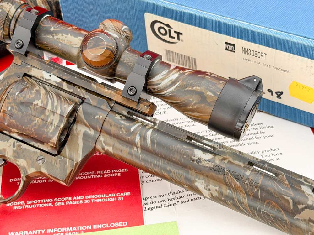 1995 Colt Anaconda Realtree Camo 8" .44 Magnum Scoped - 100% NOS & COMPLETE-img-15