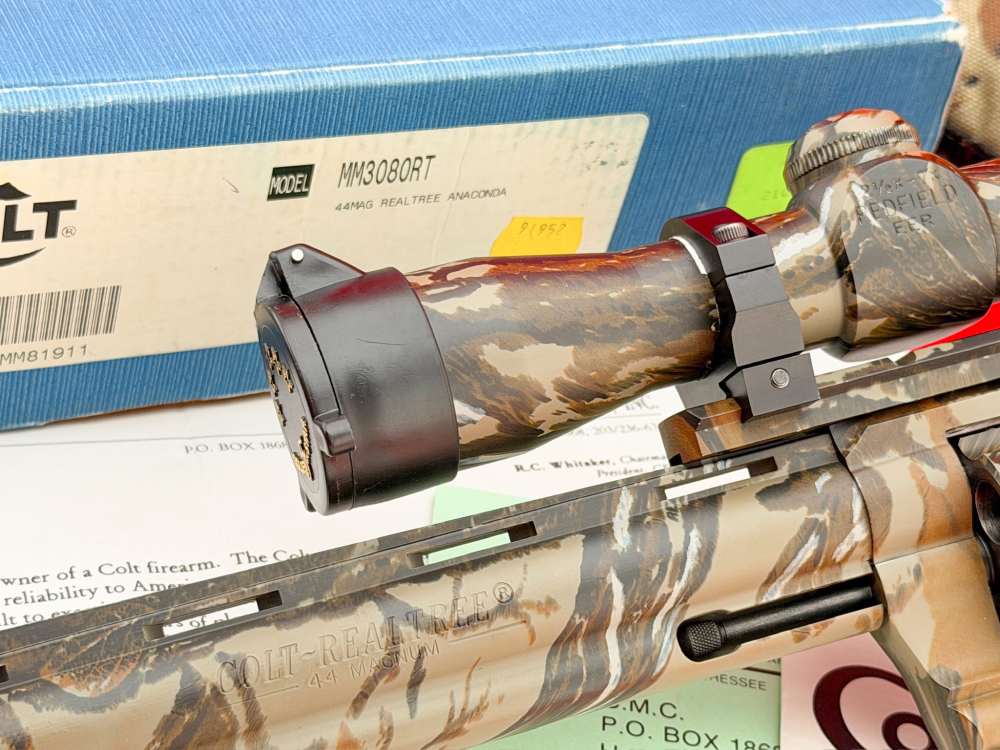 1995 Colt Anaconda Realtree Camo 8" .44 Magnum Scoped - 100% NOS & COMPLETE-img-7