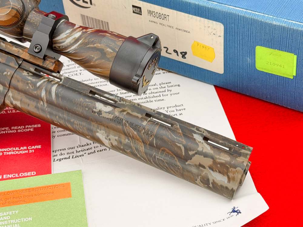 1995 Colt Anaconda Realtree Camo 8" .44 Magnum Scoped - 100% NOS & COMPLETE-img-14