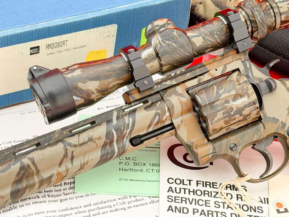 1995 Colt Anaconda Realtree Camo 8" .44 Magnum Scoped - 100% NOS & COMPLETE-img-4