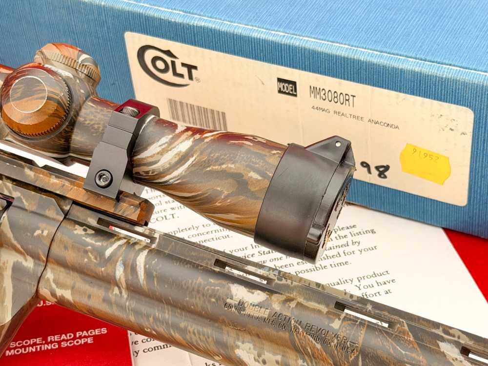 1995 Colt Anaconda Realtree Camo 8" .44 Magnum Scoped - 100% NOS & COMPLETE-img-21