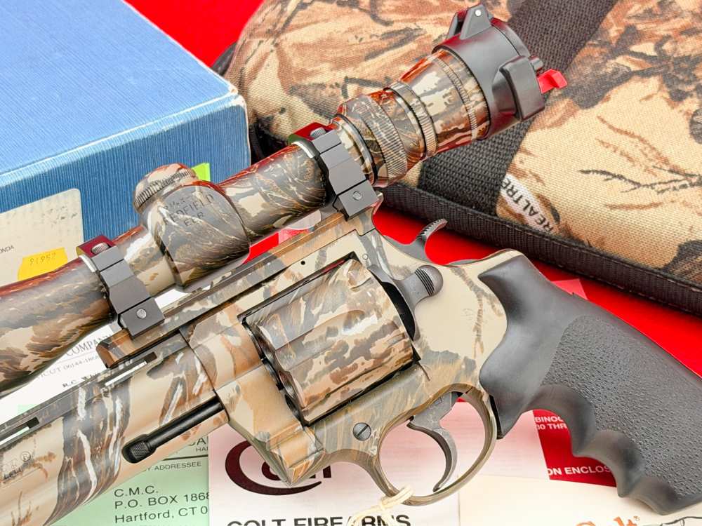 1995 Colt Anaconda Realtree Camo 8" .44 Magnum Scoped - 100% NOS & COMPLETE-img-5