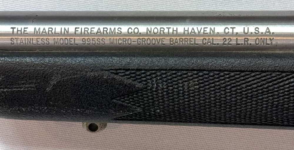 Marlin Model 995SS Rifle, 22LR, Stainless with Synthetic Stock-img-8
