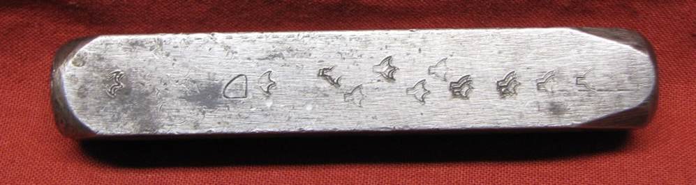 M1 M14 1903    P  PROOF  CARTOUCHE  STEEL STAMP   USED-img-2