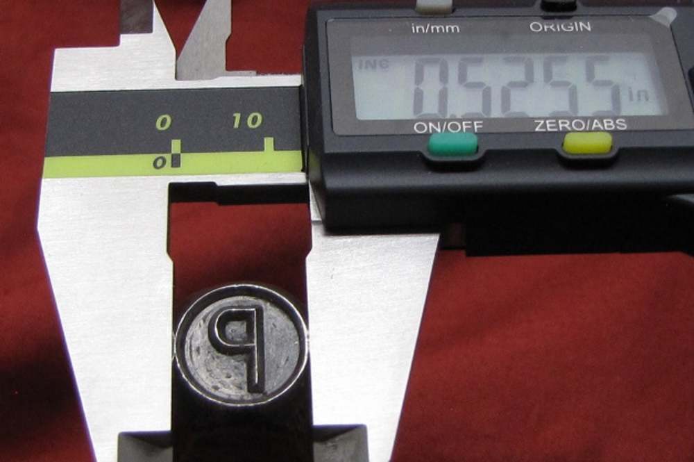 M1 M14 1903    P  PROOF  CARTOUCHE  STEEL STAMP   USED-img-4