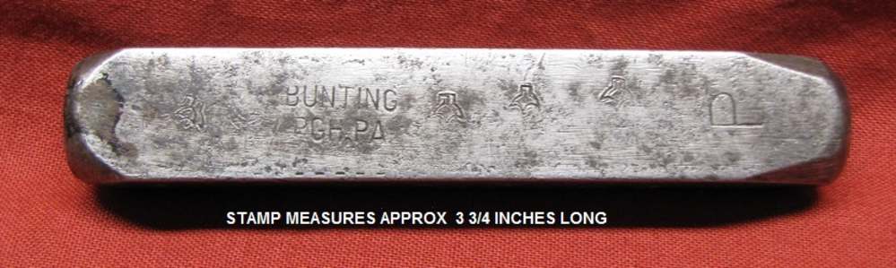 M1 M14 1903    P  PROOF  CARTOUCHE  STEEL STAMP   USED-img-1