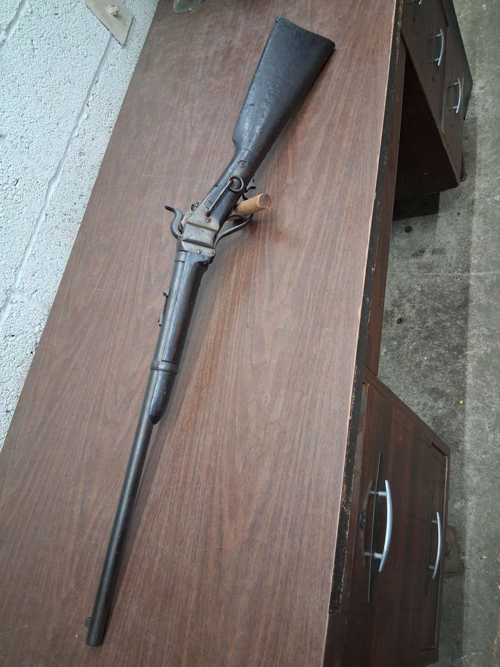 Civil War Sharps carbine new model 1863 possible id to Confederate soldier-img-0