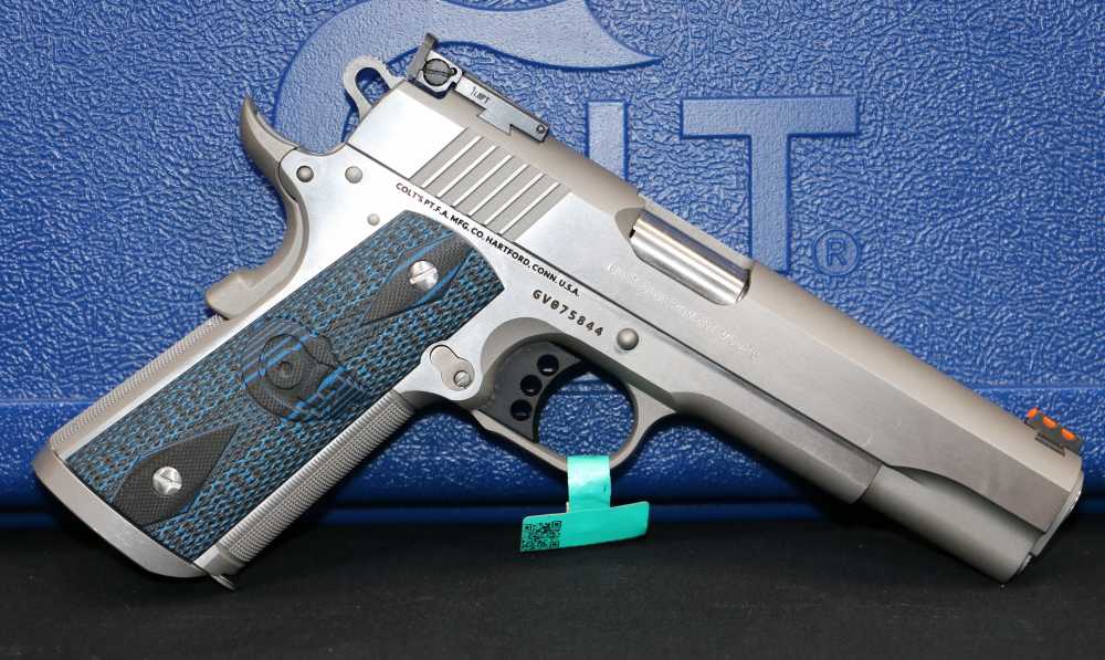 NEW! Colt 1911 Government Gold Cup Trophy Stailness .38 Super 5" 9-rds-img-5