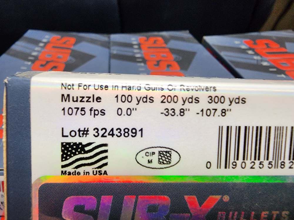 NEW 200 ROUNDS HORNADY SUBSONIC .45-70 GOVT 410 GR SUB-X X 70 45 82742-img-5
