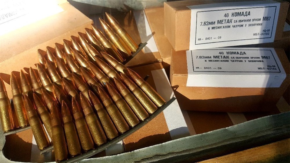 7.62x39 123GR FMJBT Brass Yugoslavian M67 Military Ammo 80rds NO CC FEE.-img-0