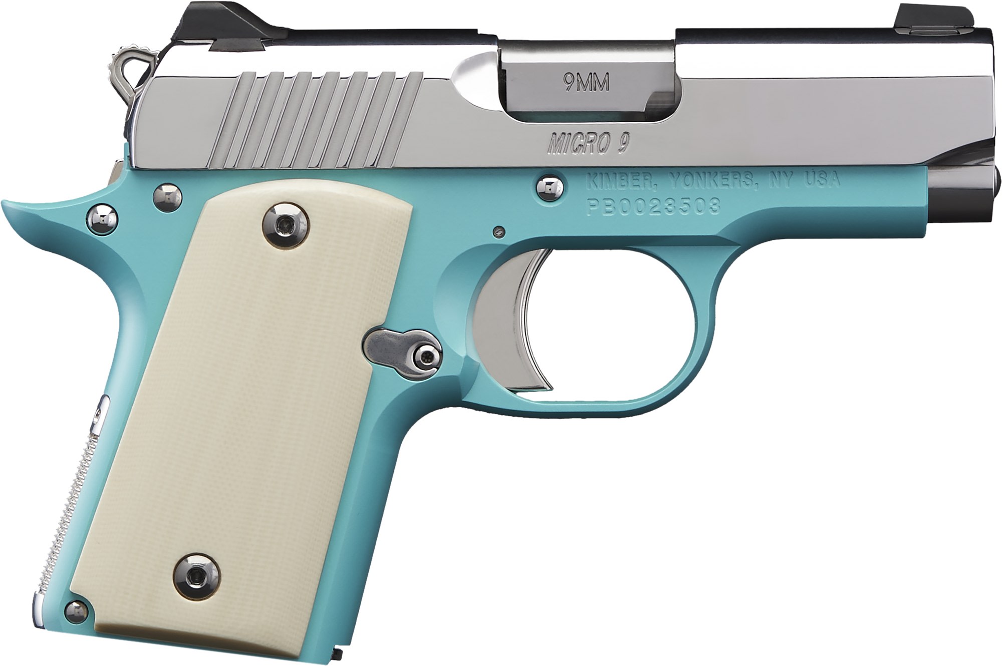 KIMBER MFG.,INC Micro 9 9mm Luger 3.15 Bel Air Blue-img-1