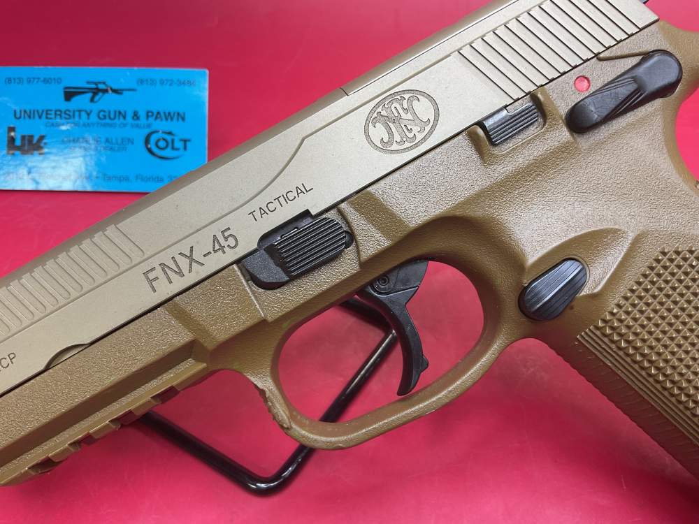 FNH FN FNX-45 Tactical .45ACP 5.5” Threaded Barrel - 2 Mags - IWB Holster-img-4