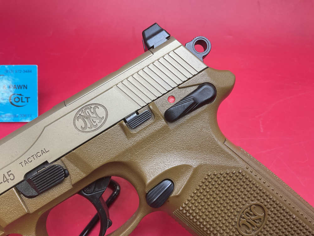 FNH FN FNX-45 Tactical .45ACP 5.5” Threaded Barrel - 2 Mags - IWB Holster-img-3