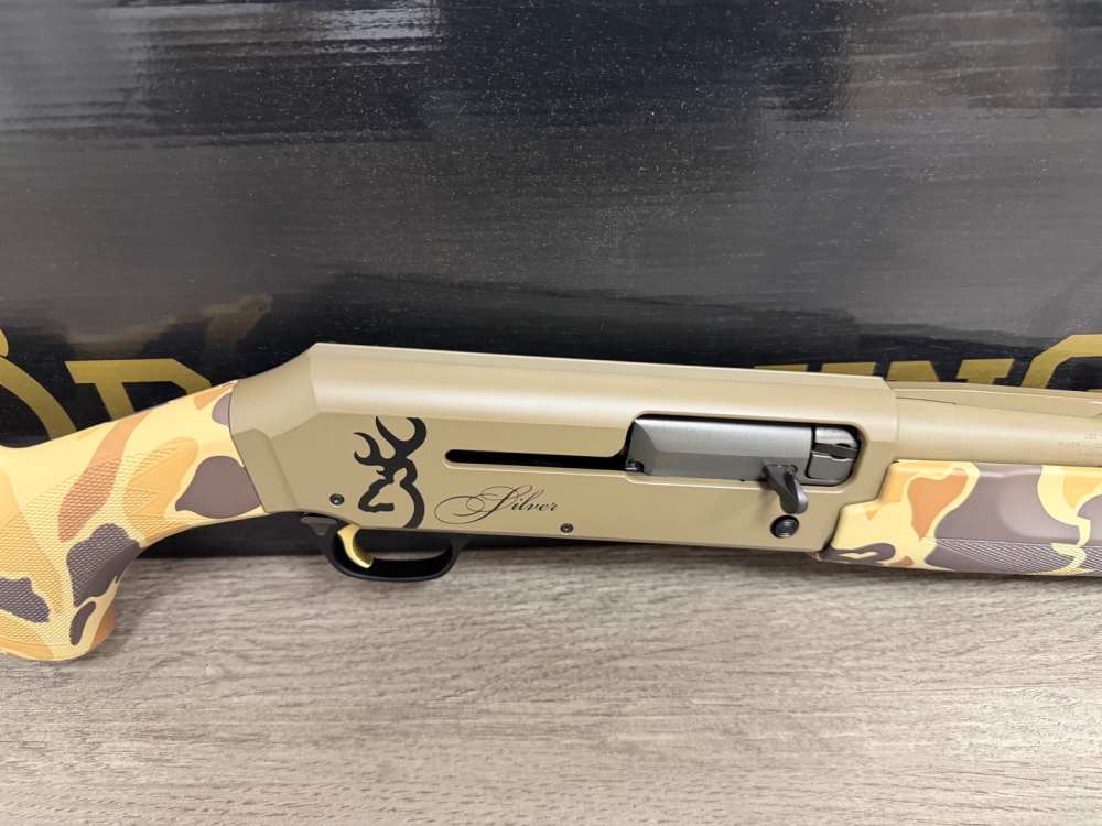 BROWNING SILVER FIELD VINTAGE TAN CAMO 12 GAUGE 26" BARREL 011430205 NEW-img-2