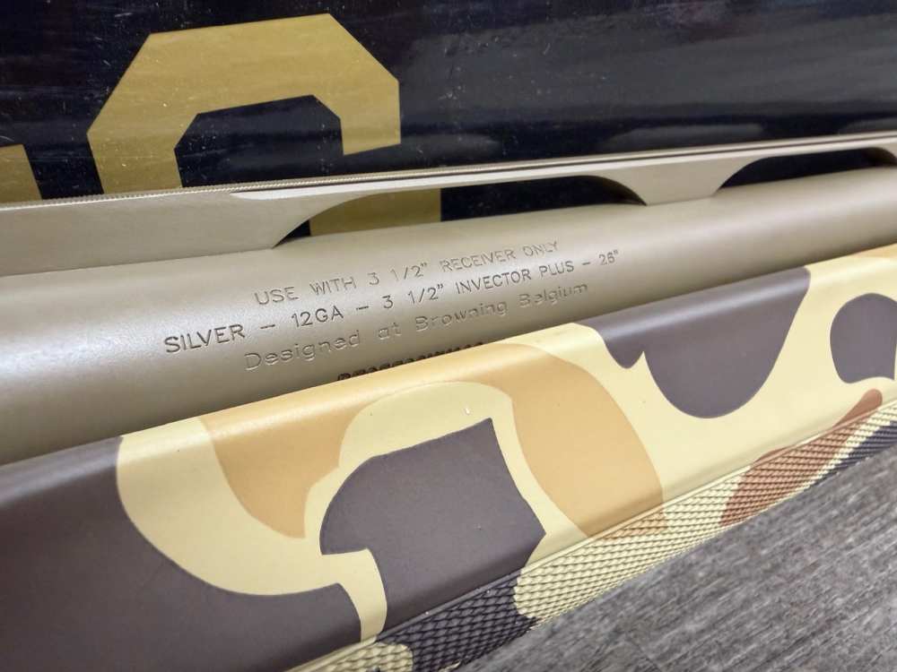 BROWNING SILVER FIELD VINTAGE TAN CAMO 12 GAUGE 26" BARREL 011430205 NEW-img-5