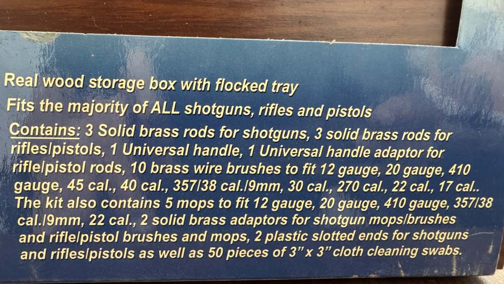 GUN CLEANING KIT, DELUXE UNIVERSAL,-img-1