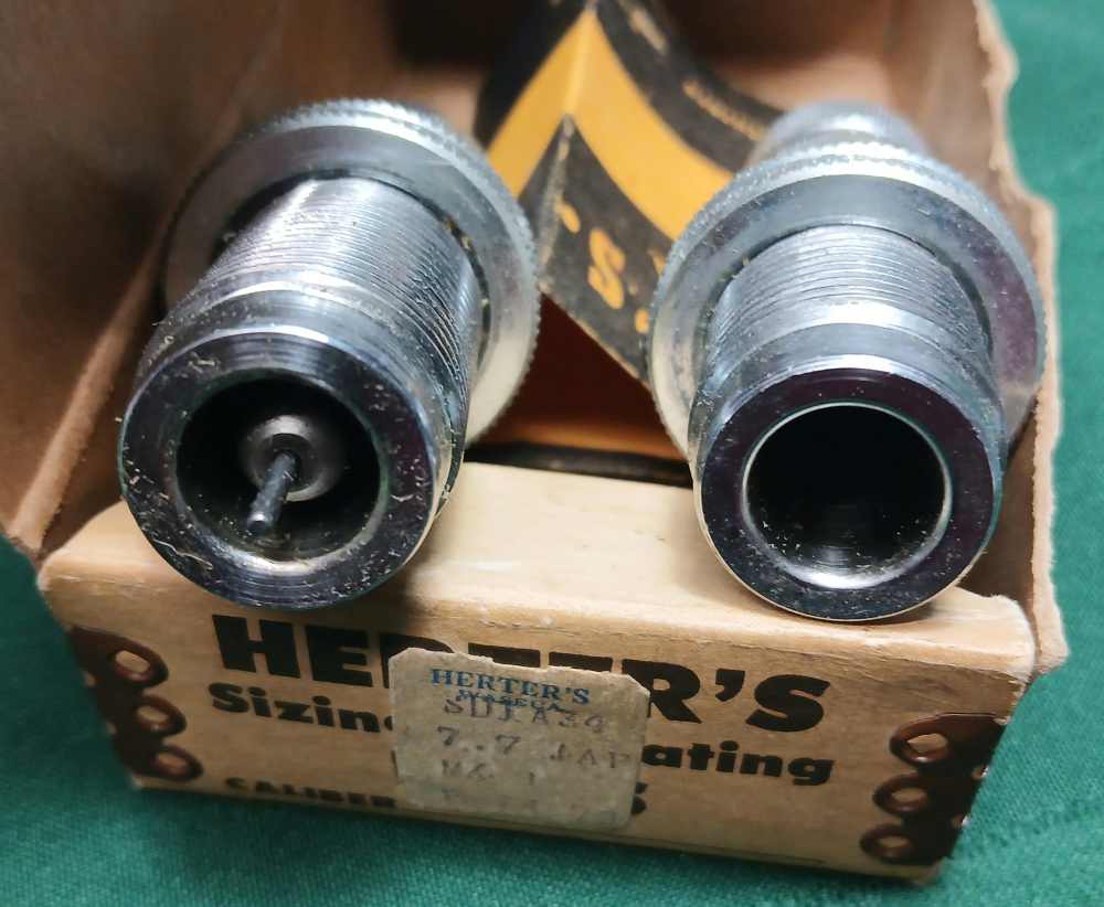 7.7 JAP Herter's Reloading 2-Die Set FL. Sizing Seating Dies 2 -img-2