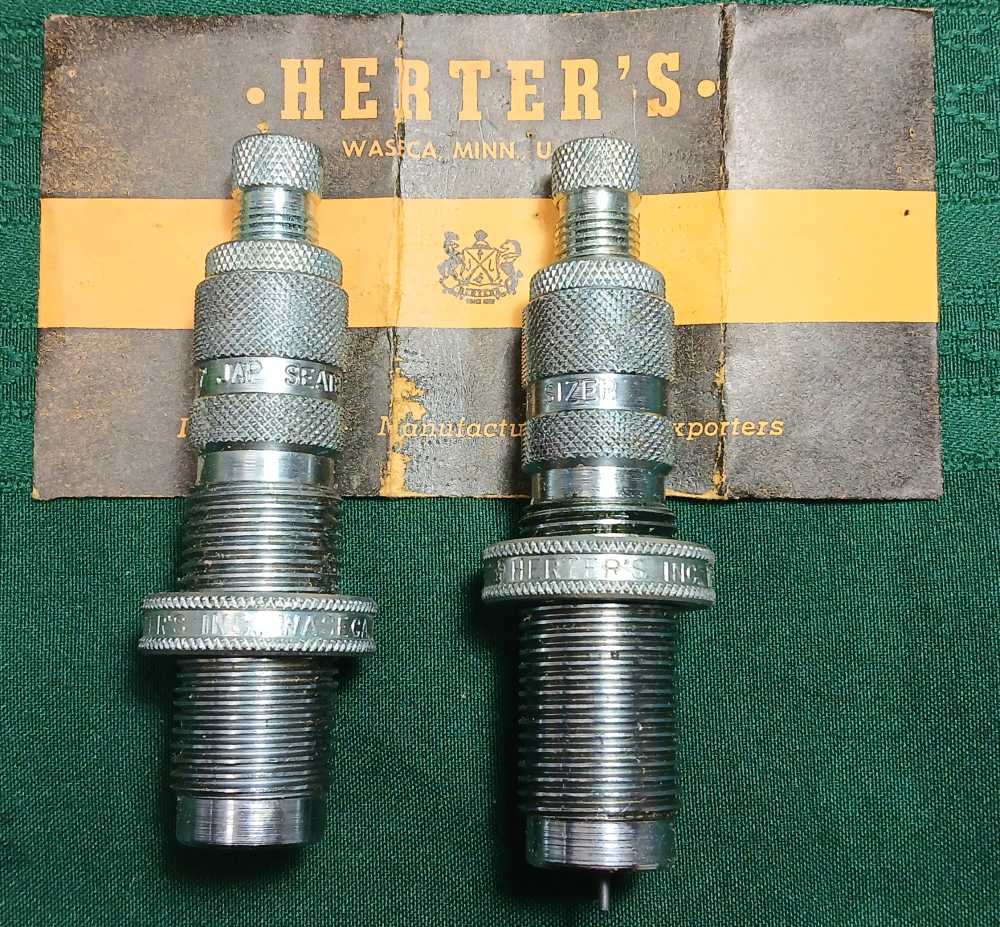 7.7 JAP Herter's Reloading 2-Die Set FL. Sizing Seating Dies 2 -img-0